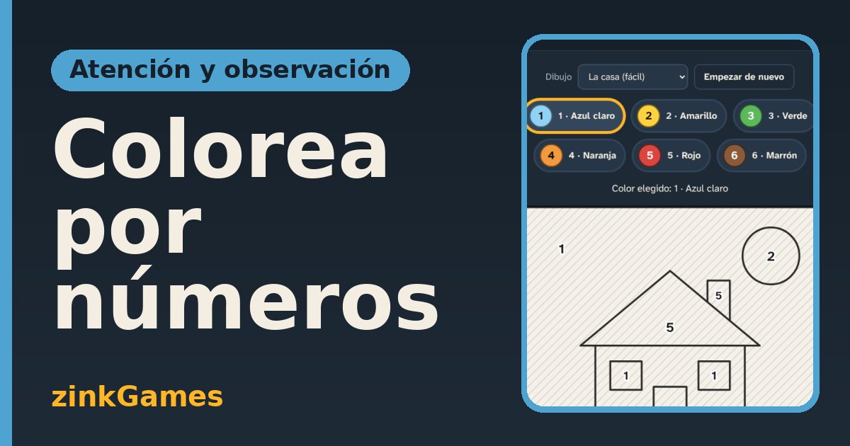 Captura del juego Colorea por números: Colorea dibujos eligiendo el color de cada número: casa, velero, flor, pez y mariposa…