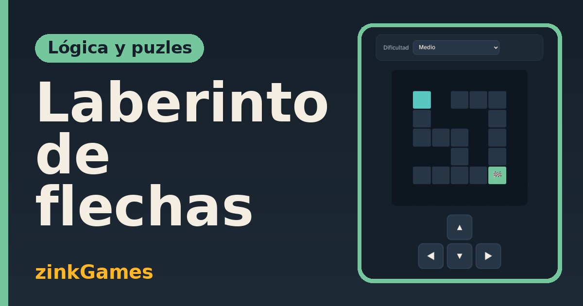 Captura del juego Laberinto de flechas: Guía el punto turquesa hasta la meta con cuatro botones de dirección grandes o con las…