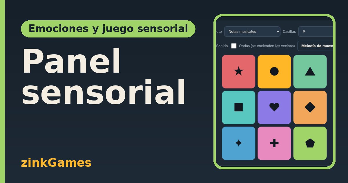 Captura del juego Panel sensorial: Nueve casillas de colores que responden al toque con luz y sonido. Sin objetivo, sin…