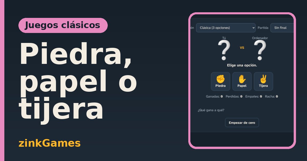 Captura del juego Piedra, papel o tijera: El clásico juego de manos contra el ordenador, con tres botones muy grandes y marcador…